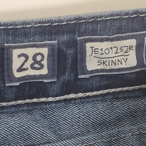 Miss me embroidered rhinestone stud bling skinny jeans JE107252R size 28 - Picture 5 of 12